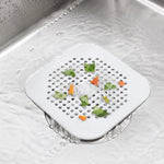 Tapis de vidange de sol avec ventouse Cuisine Salle de bain Anti-colmatage Crépine de cheveux Bouchons de vidange de sol d'égout