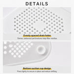 Tapis de vidange de sol avec ventouse Cuisine Salle de bain Anti-colmatage Crépine de cheveux Bouchons de vidange de sol d'égout