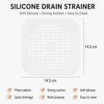 Tapis de vidange de sol avec ventouse Cuisine Salle de bain Anti-colmatage Crépine de cheveux Bouchons de vidange de sol d'égout
