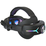 Casque pliable réglable avec éclairage RGB rechargeable USB pour Meta Quest 3, pour Meta Quest 3 (Elite), pour Meta Quest 3 (Blanc), pour Meta Quest 3 (Noir)
