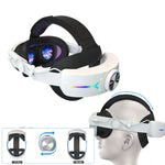 Casque pliable réglable avec éclairage RGB rechargeable USB pour Meta Quest 3, pour Meta Quest 3 (Elite), pour Meta Quest 3 (Blanc), pour Meta Quest 3 (Noir)