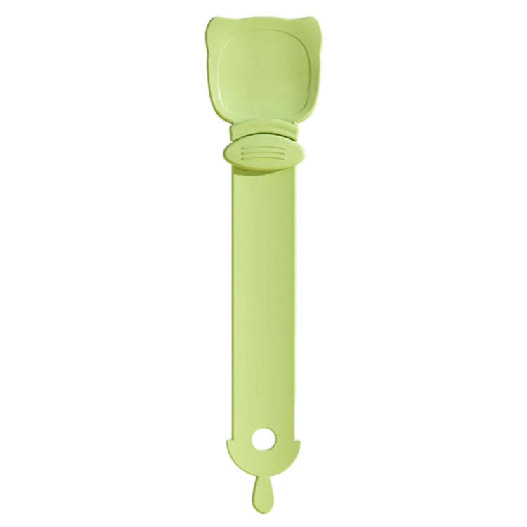 Distributeur de friandises pour chats, presse-sachet, cuillère d'alimentation pour animaux, Orange, Vert, Beige