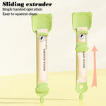 Distributeur de friandises pour chats, presse-sachet, cuillère d'alimentation pour animaux, Orange, Vert, Beige