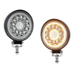 4 Inch Round Mixed Luminous Double-Circle Angel Eye Work Light, D0102