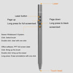 Stylo pointeur télescopique pour conférence, pointeur laser, présentateur sans fil PPT, pointeur laser télescopique