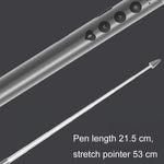 Stylo pointeur télescopique pour conférence, pointeur laser, présentateur sans fil PPT, pointeur laser télescopique