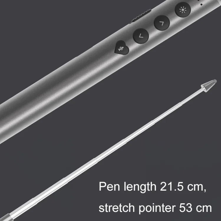 Stylo pointeur télescopique pour conférence, pointeur laser, présentateur sans fil PPT, pointeur laser télescopique