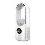 Ventilateur électrique de bureau sans pales avec humidification, six vitesses réglables, fonction minuterie et lumière LED