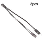3pcs Terminal DuPont Câble de connexion DuPont 2,54 2 broches 1 vers 2 fils Une femelle vers deux mâles, 10cm