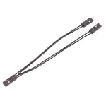 3pcs Terminal DuPont Câble de connexion DuPont 2,54 2 broches 1 vers 2 fils Une femelle vers deux mâles, 10cm