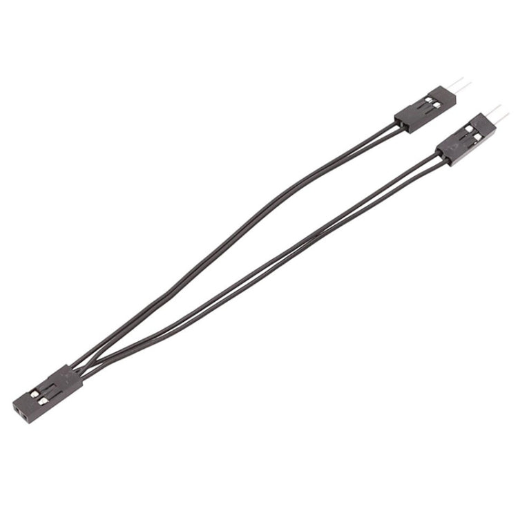 3pcs Terminal DuPont Câble de connexion DuPont 2,54 2 broches 1 vers 2 fils Une femelle vers deux mâles, 10cm