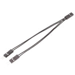3pcs Terminal DuPont Câble de connexion DuPont 2,54 2 broches 1 vers 2 fils Une femelle vers deux mâles, 10cm
