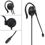 Casque filaire avec crochet d'oreille SOYTO SY227 pour opérateur, 3,5 mm, contrôle filaire USB séparé