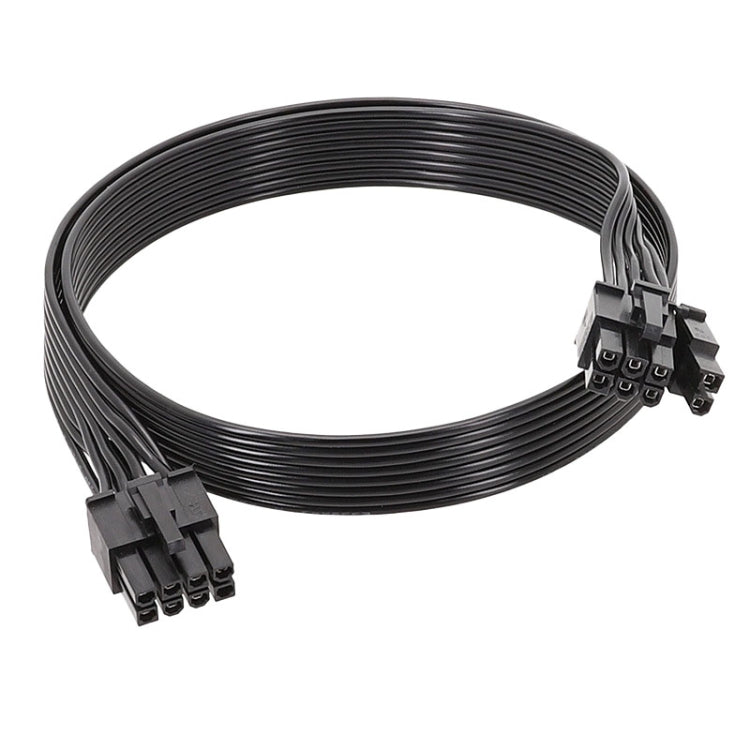 Pour Corsair Câble plat 18AWG Module d'alimentation Câble module carte graphique 8 broches vers 8 broches 6+2, 50cm Pour Corsair, 60cm Pour Corsair