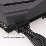 Pour Corsair Câble plat 18AWG Module d'alimentation Câble module carte graphique 8 broches vers 8 broches 6+2, 50cm Pour Corsair, 60cm Pour Corsair