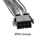 Câble adaptateur CPU 8 broches vers 8+4 broches Alimentation Carte mère Câble d'alimentation processeur, 20cm, 30cm