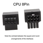 Connecteur d'alimentation CPU carte mère 8 broches Interface connecteur directionnel angle 90 degrés, pli positif type A, courbe inversée type B