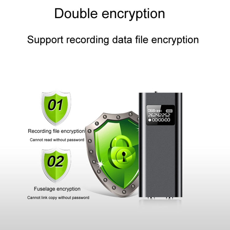 Enregistreur vocal intelligent Q25 avec écran HD, réduction de bruit, clip arrière, reporter vocal, 4 Go, 8 Go, 16 Go, 32 Go