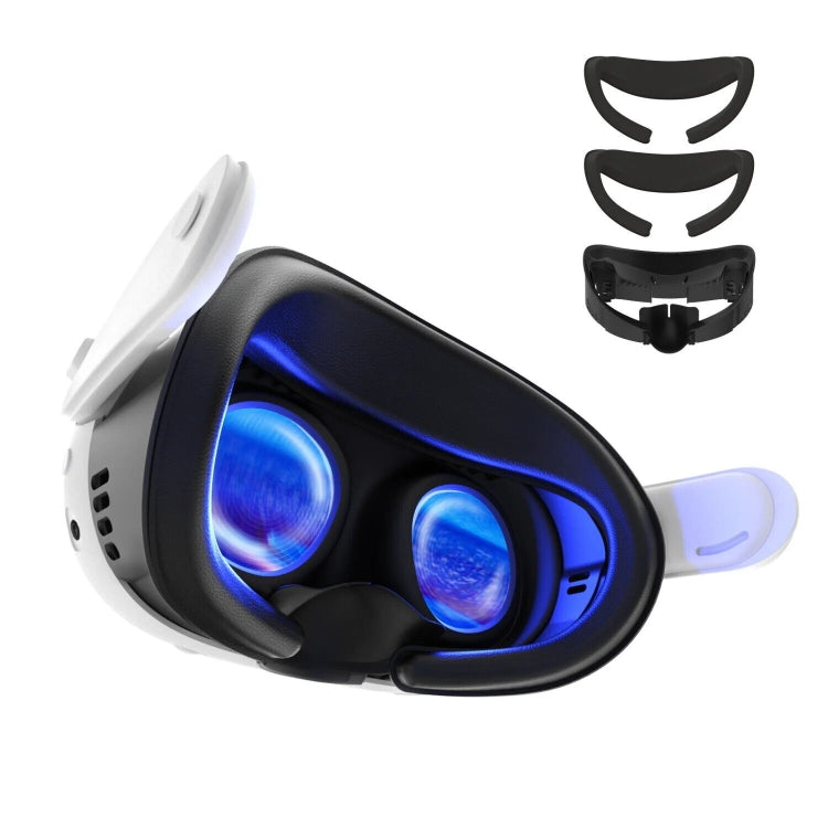 AMVR Q3FC1 Masque en cuir respirant en soie glacée pour Meta Quest3