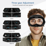 AMVR Q3FC1 Masque en cuir respirant en soie glacée pour Meta Quest3