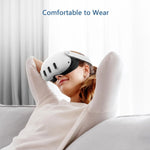 AMVR Q3FC1 Masque en cuir respirant en soie glacée pour Meta Quest3
