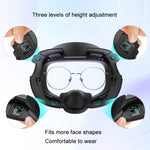 AMVR Q3FC1 Masque en cuir respirant en soie glacée pour Meta Quest3