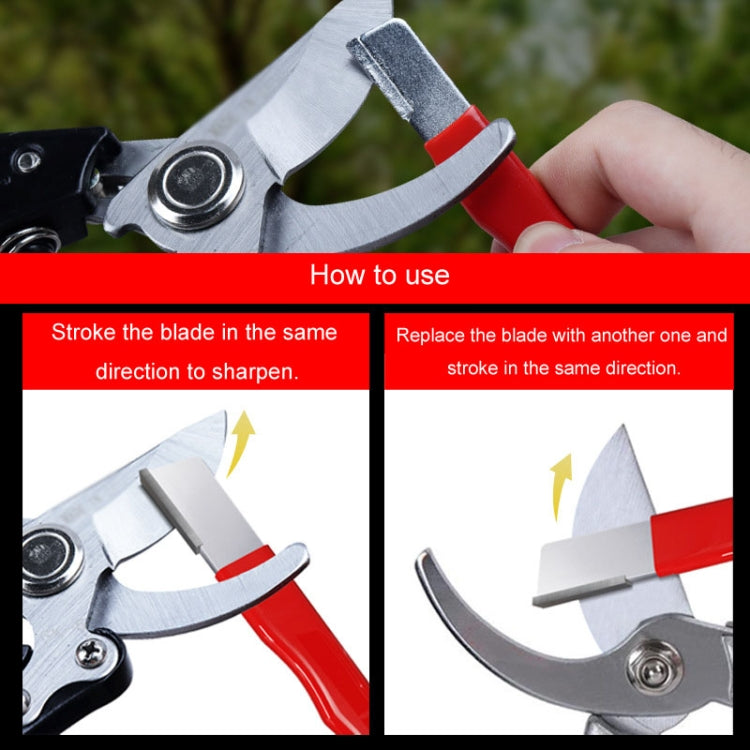 Affûteur portable d'extérieur pour ciseaux de jardin, couteaux et ciseaux, double usage.