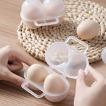 Boîte de rangement et de protection portable pour petits œufs à 2 compartiments