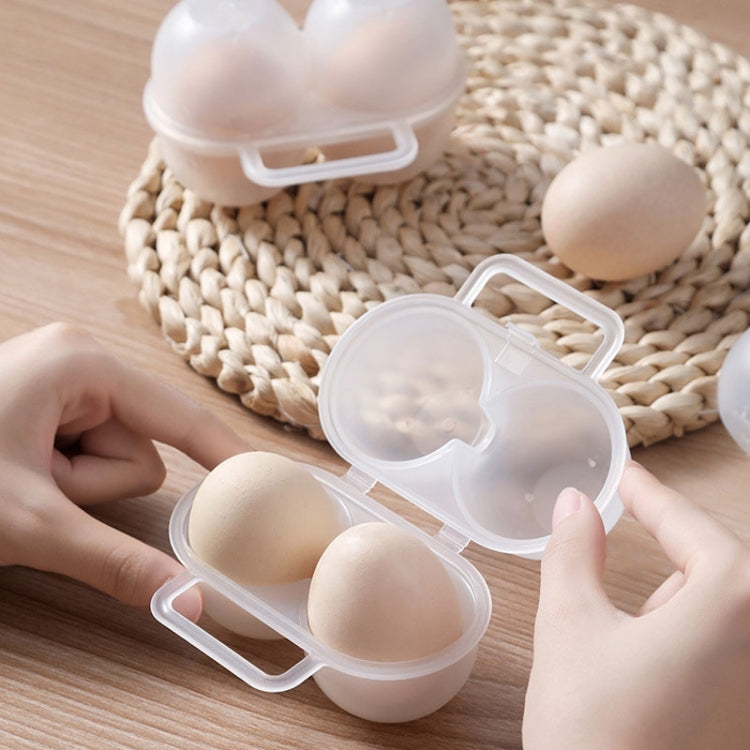 Boîte de rangement et de protection portable pour petits œufs à 2 compartiments
