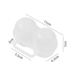 Boîte de rangement et de protection portable pour petits œufs à 2 compartiments