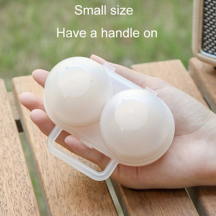 Boîte de rangement et de protection portable pour petits œufs à 2 compartiments