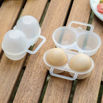 Boîte de rangement et de protection portable pour petits œufs à 2 compartiments