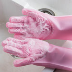 Gants de vaisselle en silicone pour hommes et femmes, 160g