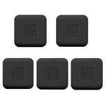 5pcs Patin silencieux anti-collision pour poignée de porte, coussin de fermeture de porte pour salon et chambre, patin de protection en silicone