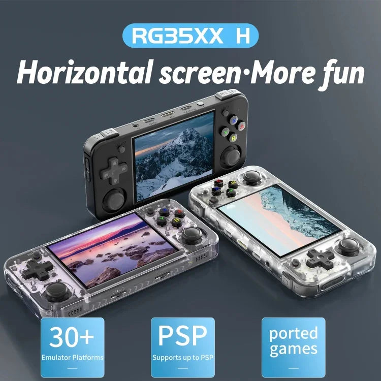 Console de jeu portable ANBERNIC RG35XX H, écran IPS 3,5 pouces, système Linux, 64 Go, 64 Go + 128 Go