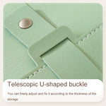 Book Shaped Jewelry Bag Large capacity Travel Portable Multifunctional Earring Storage Bag, Blue, Green, Pink