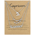 3 In 1 12 Zodiac Signs Necklace Set Retro Alphabet Symbols With Diamonds Jewelry Set, Scorpion Golden, Sagittarius Golden, Capricorn Golden, Taurus Golden, Pisces Golden, Leo Golden, Libra Golden, Cancer Golden, Aquarius Golden, Virgo Golden, Aries Gol...
