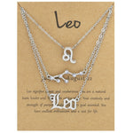 3 In 1 12 Zodiac Signs Necklace Set Retro Alphabet Symbols With Diamonds Jewelry Set, Scorpion Golden, Sagittarius Golden, Capricorn Golden, Taurus Golden, Pisces Golden, Leo Golden, Libra Golden, Cancer Golden, Aquarius Golden, Virgo Golden, Aries Gol...