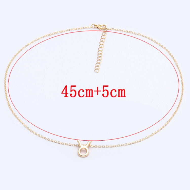 Collier Signes du Zodiaque Bijoux en Chaîne Courte en Alliage Galvanisé, Bélier Doré, Cancer Doré, Balance Dorée, Vierge Dorée, Lion Doré, Verseau Doré, Poissons Doré, Taureau Doré, Capricorne Doré, Sagittaire Doré, Scorpion Doré, Gémeaux Doré