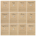 Collier Signes du Zodiaque Bijoux en Chaîne Courte en Alliage Galvanisé, Bélier Doré, Cancer Doré, Balance Dorée, Vierge Dorée, Lion Doré, Verseau Doré, Poissons Doré, Taureau Doré, Capricorne Doré, Sagittaire Doré, Scorpion Doré, Gémeaux Doré
