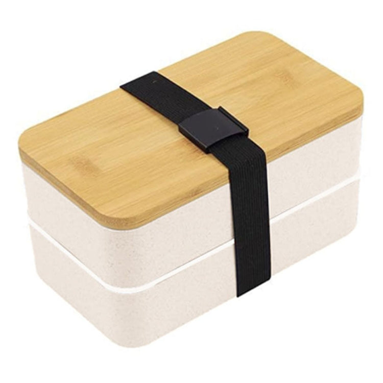 Boîte à lunch portable à double compartiment isotherme de 1200 ml, récipient alimentaire en plastique micro-ondable, Sans sac isotherme Noir, Sans sac isotherme Blanc, Avec sac isotherme Noir, Avec sac isotherme Blanc