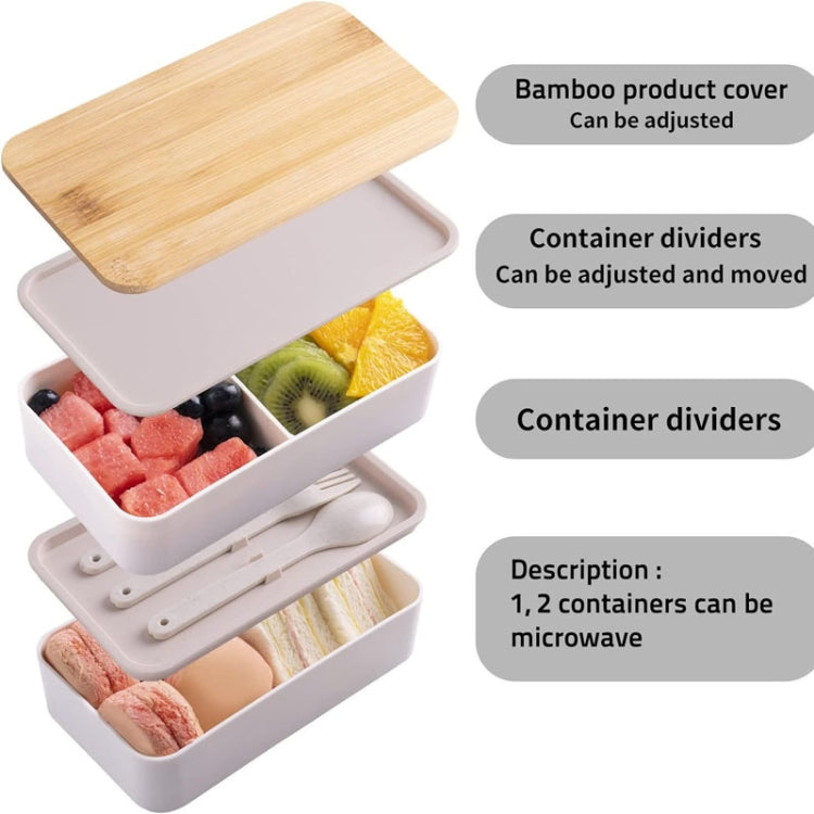 Boîte à lunch portable à double compartiment isotherme de 1200 ml, récipient alimentaire en plastique micro-ondable, Sans sac isotherme Noir, Sans sac isotherme Blanc, Avec sac isotherme Noir, Avec sac isotherme Blanc