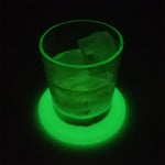 Sous-verre lumineux rond en silicone, coussin d'isolation thermique, dessous de verre lumineux anti-brûlure pour café