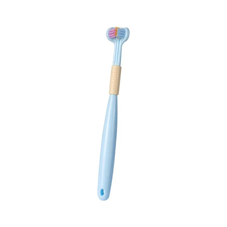YALINA Brosse à dents à trois côtés Poils souples Brosse à dents en forme de V à 360 degrés, 418 Adultes Rose, 418 Adultes Violet, A22 Enfants Rose, A22 Enfants Jaune, A22 Enfants Bleu