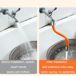 Tube d'extension universel anti-éclaboussures pour robinet, pliable et malléable, 20cm, 30cm, 50cm