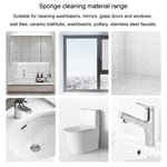 Éponge de nettoyage rose pour le détartrage des robinets, l'élimination des taches et des traces d'eau sur les miroirs de salle de bain