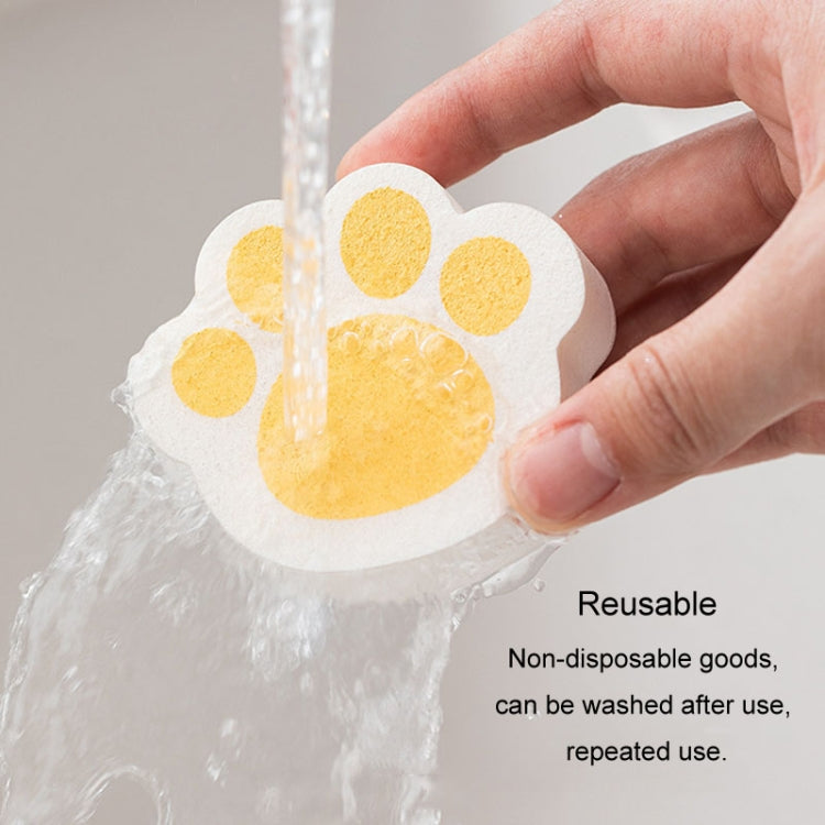 Éponge de nettoyage rose pour le détartrage des robinets, l'élimination des taches et des traces d'eau sur les miroirs de salle de bain