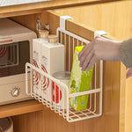 Behind-the-door Hanging Basket Kitchen Condiment Storage Rack Hanging Storage Rack