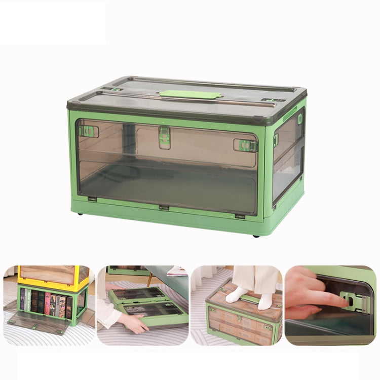 Boîte de Rangement Pliable en Plastique Organisateur Empilable avec Roulettes, Blanc 37 x 26,5 x 22 cm, Jaune 37 x 26,5 x 22 cm, Vert 37 x 26,5 x 22 cm, Couvercle en Bois Blanc 37 x 26,5 x 22 cm, Couvercle en Bois Jaune 37 x 26,5 x 22 cm