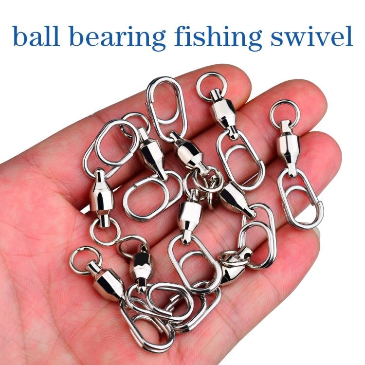 5 pièces / paquet PROBEROS DAC006 Leurres appâts connecteurs à anneaux 8 types, émerillons à roulement haute vitesse, épingle ovale, accessoires de pêche, 22mm, 23mm, 25mm, 30mm, 35mm